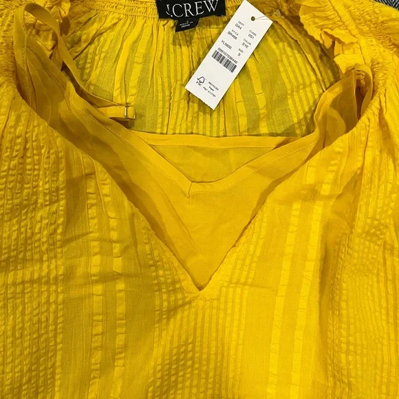 J Crew Ruffle-trim tiered dress in cotton dobby, S - Picture 7 of 12